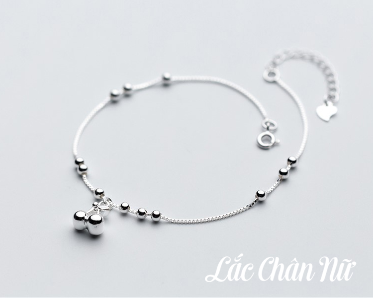  Lắc chân bạc nữ hình trái cherry đáng yêu LCBN152